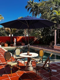 The pool and grounds.