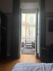 View from room to terrace