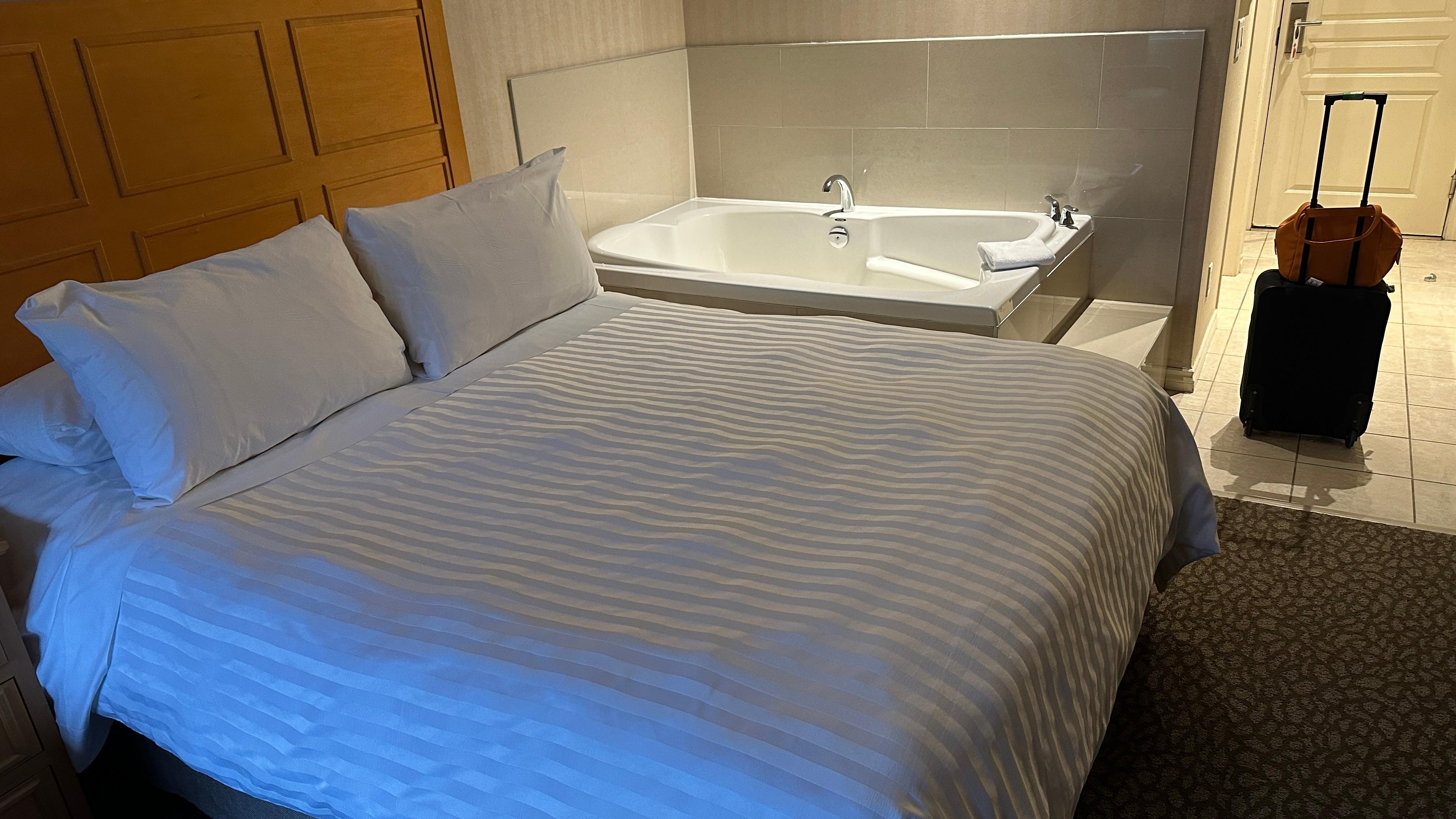 Did not like having a hot tub 1.5 feet away from my bed , maybe it was because I am 60