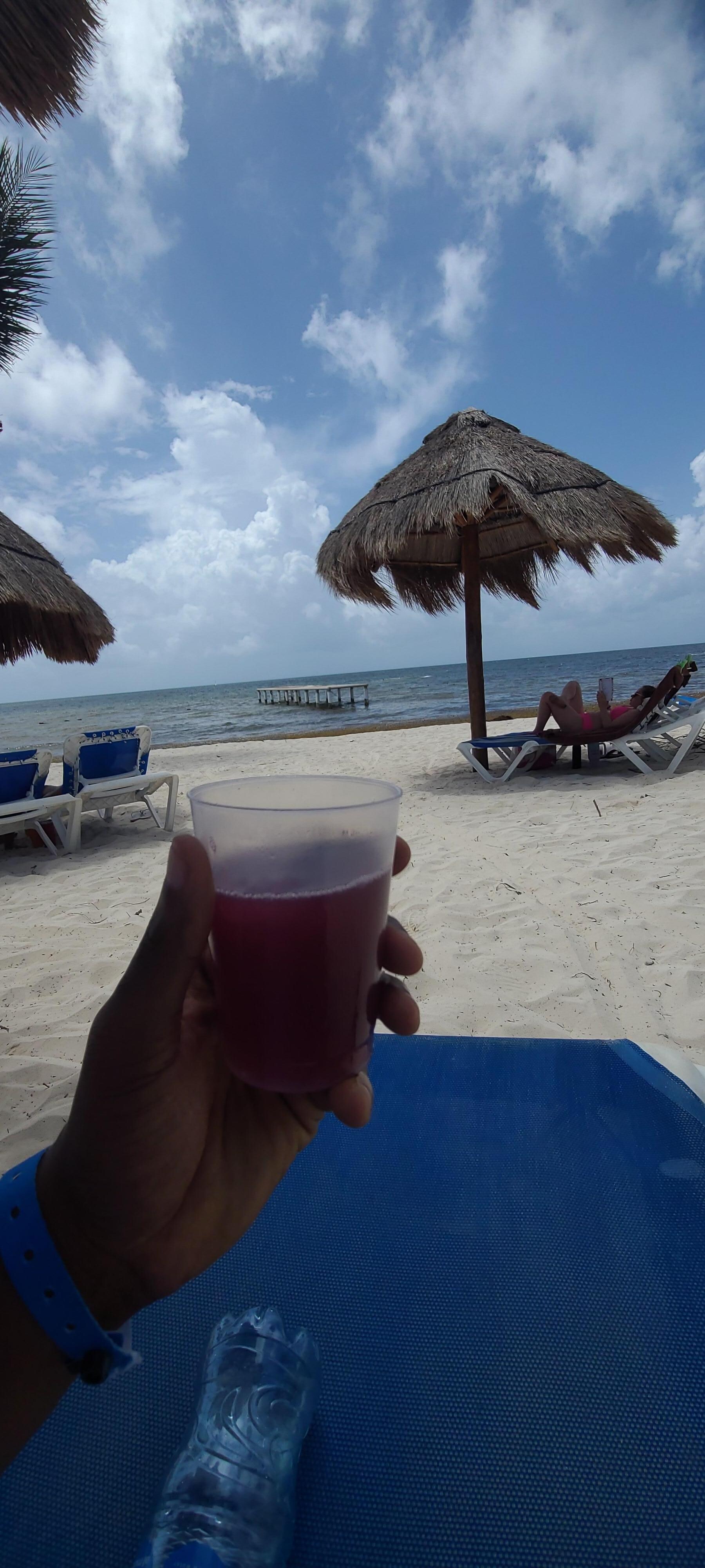 Beach side bar.