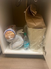 Trash left from previous guest