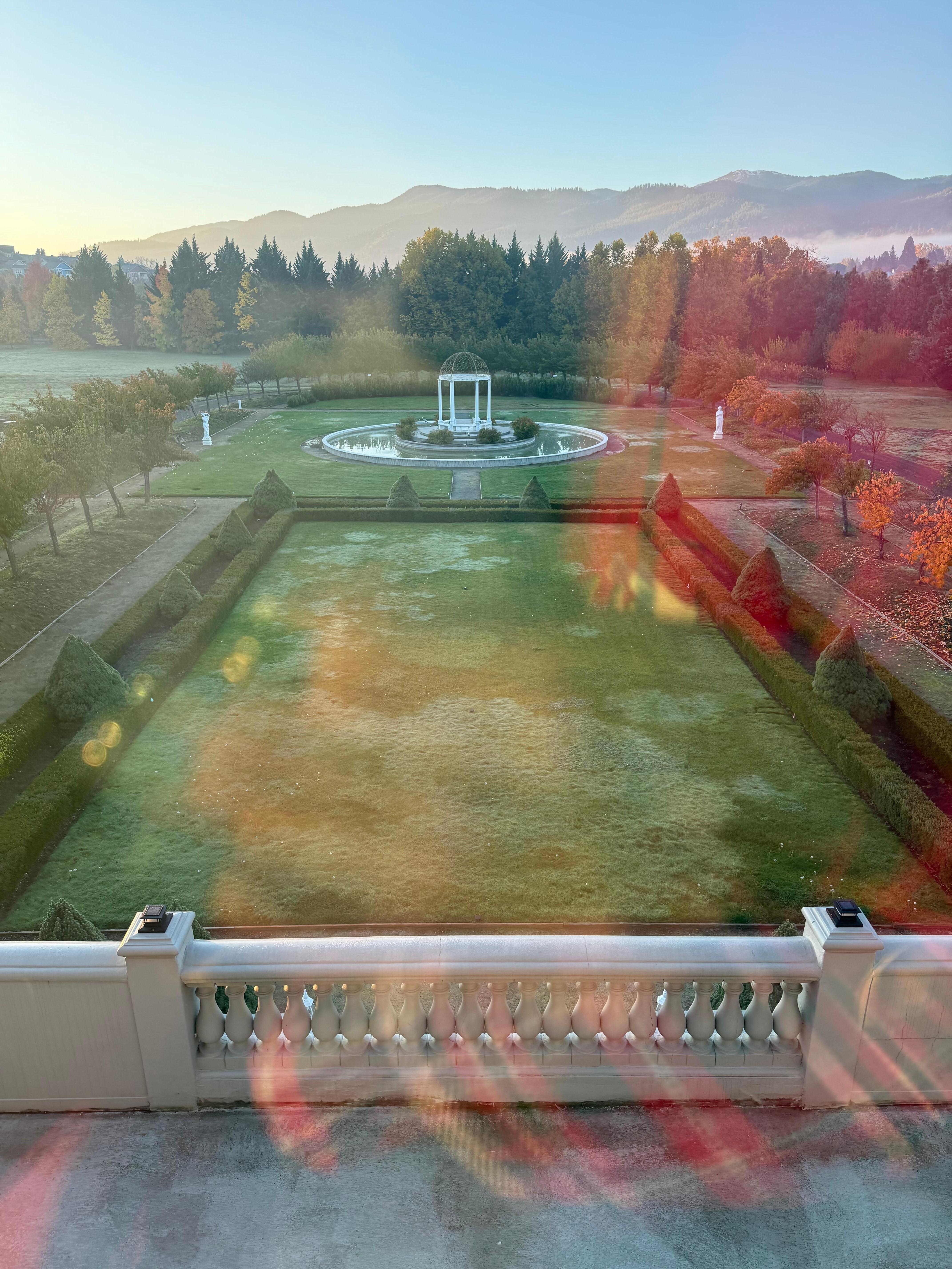 View from our window. Still beautiful in the fall.