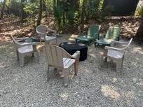 Plenty of chairs and picnic table included.