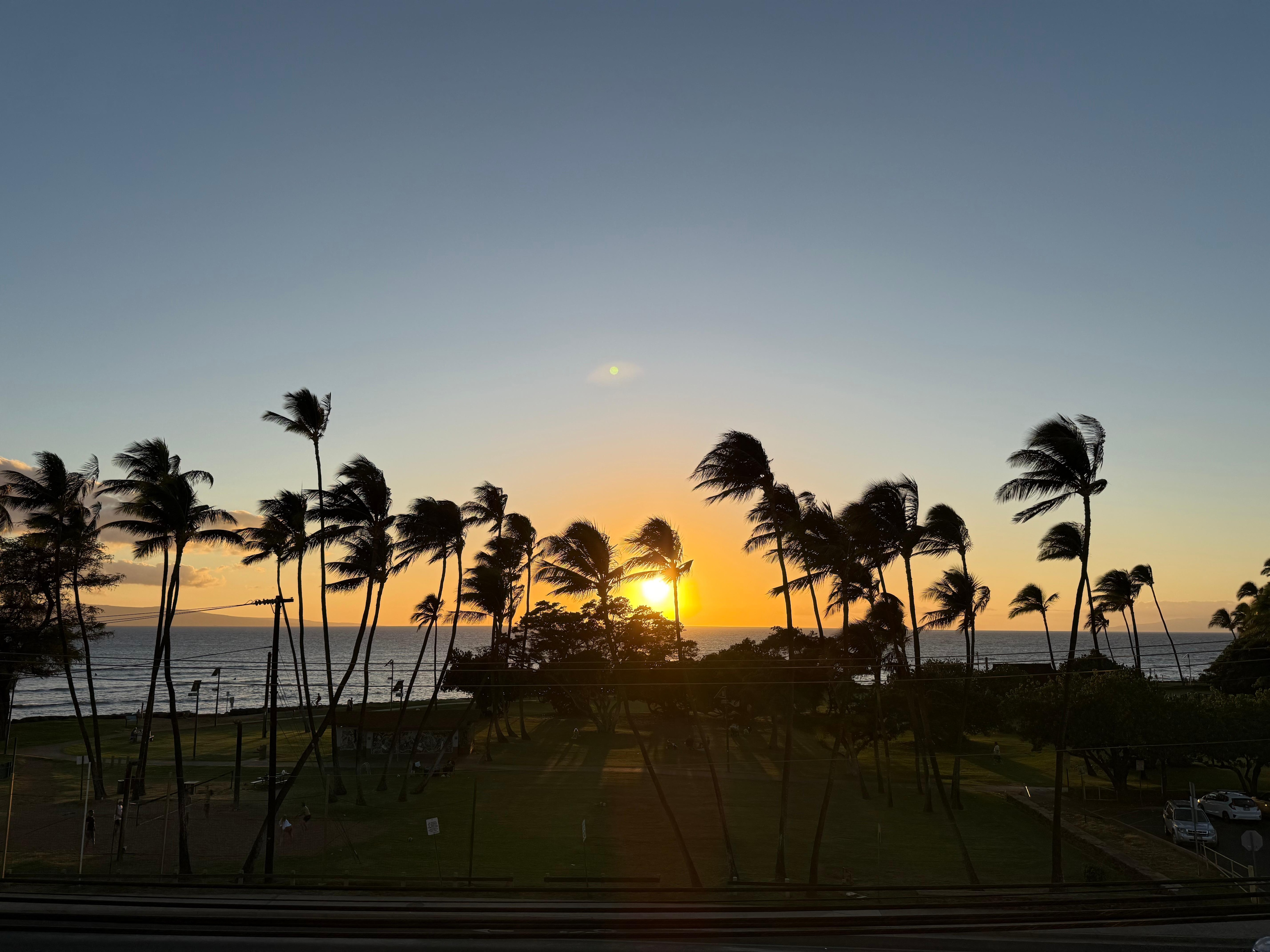 One of the sunsets we enjoyed from the balcony.