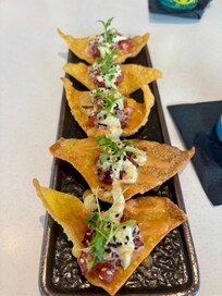 Tuna Wontons at Rooftop Bar