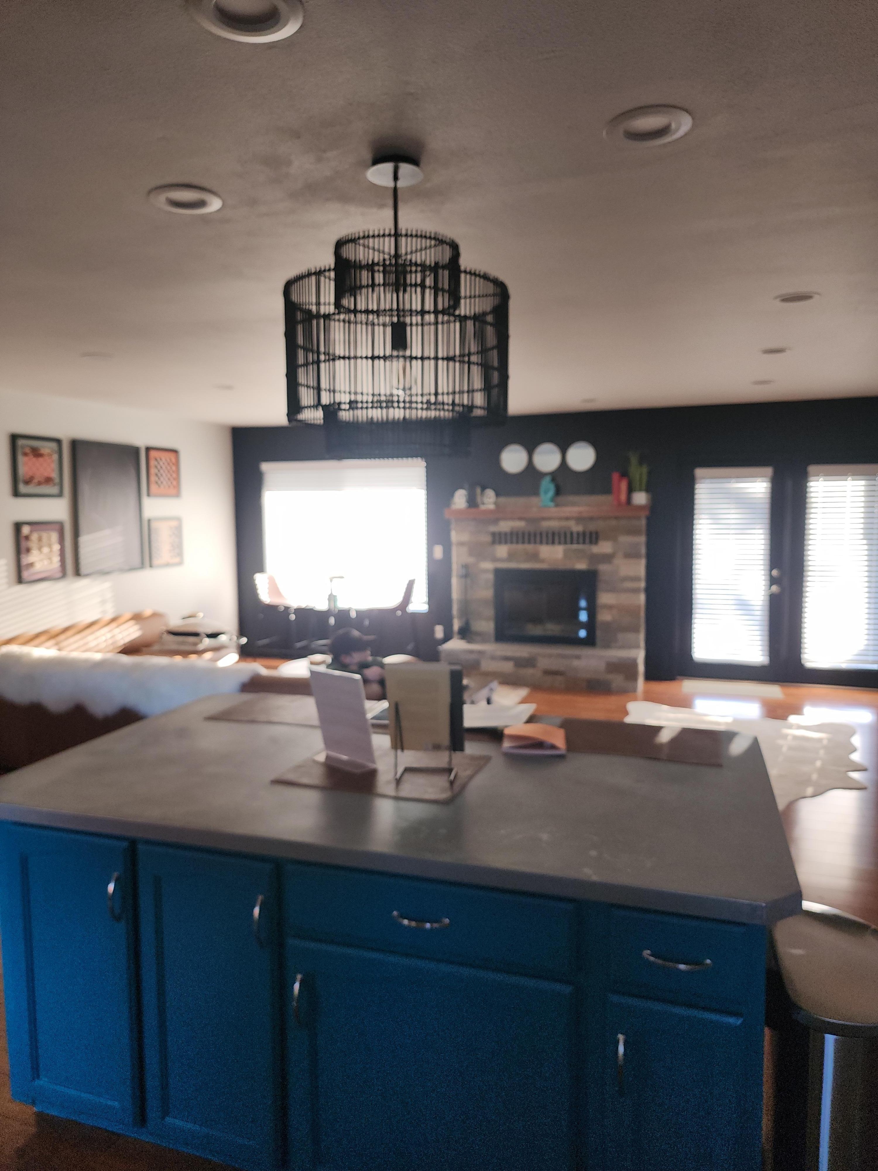 Kitchen and living room