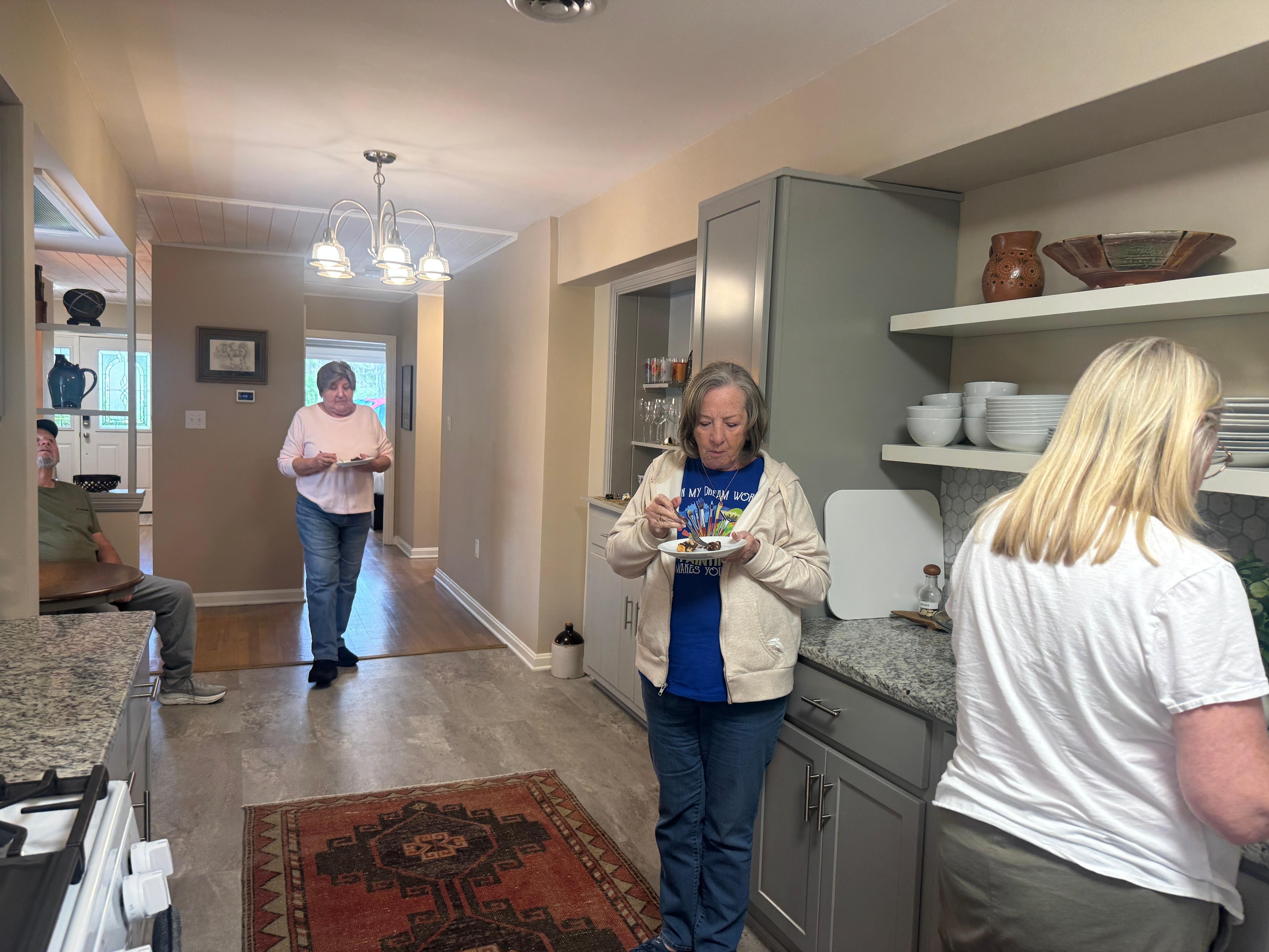 The family didn't even unpack- they went straight to the sweet treats :)