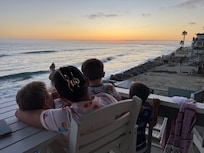 Balcony sunset views