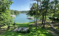An afternoon view from the new decking off the main floor.