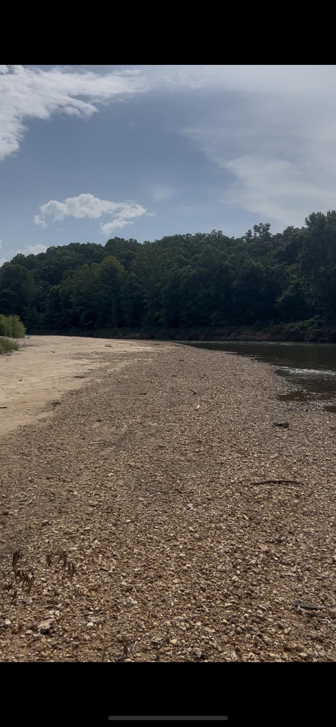 River & large beach