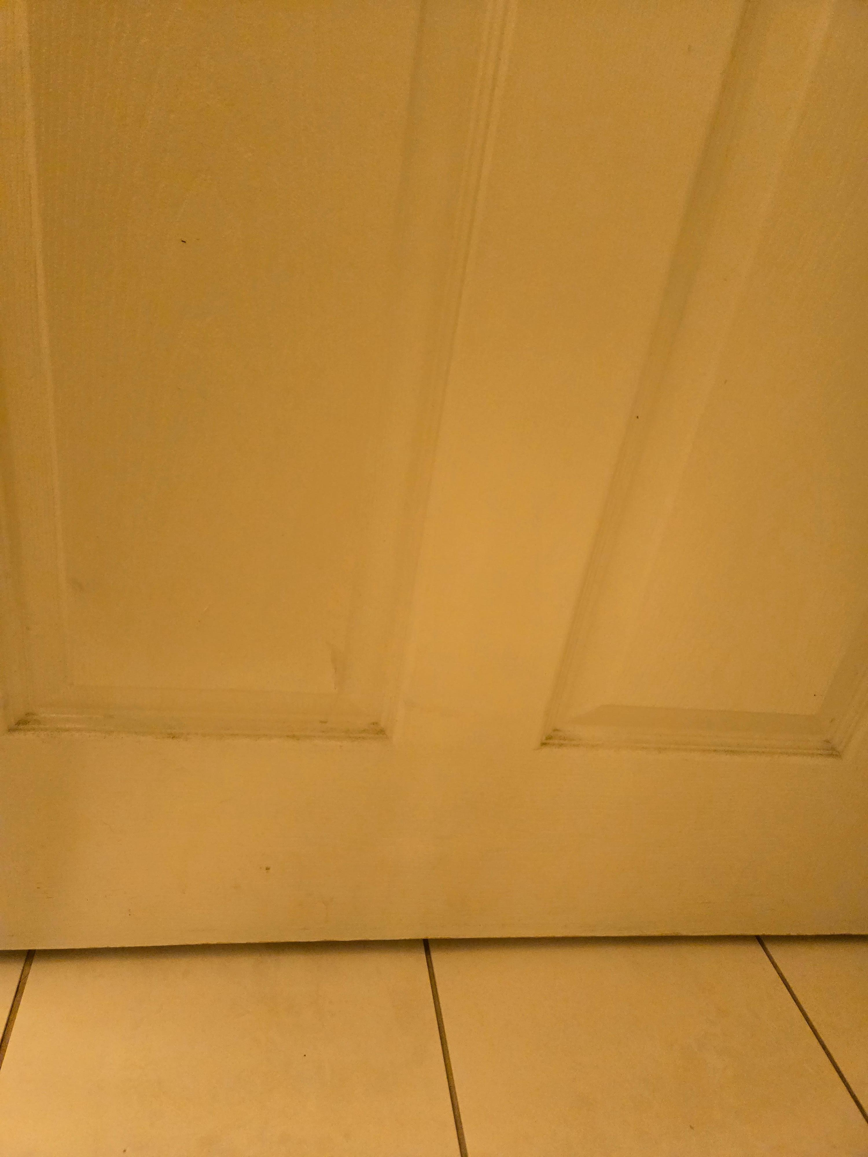 Dirty dusty door