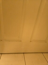 Dirty dusty door