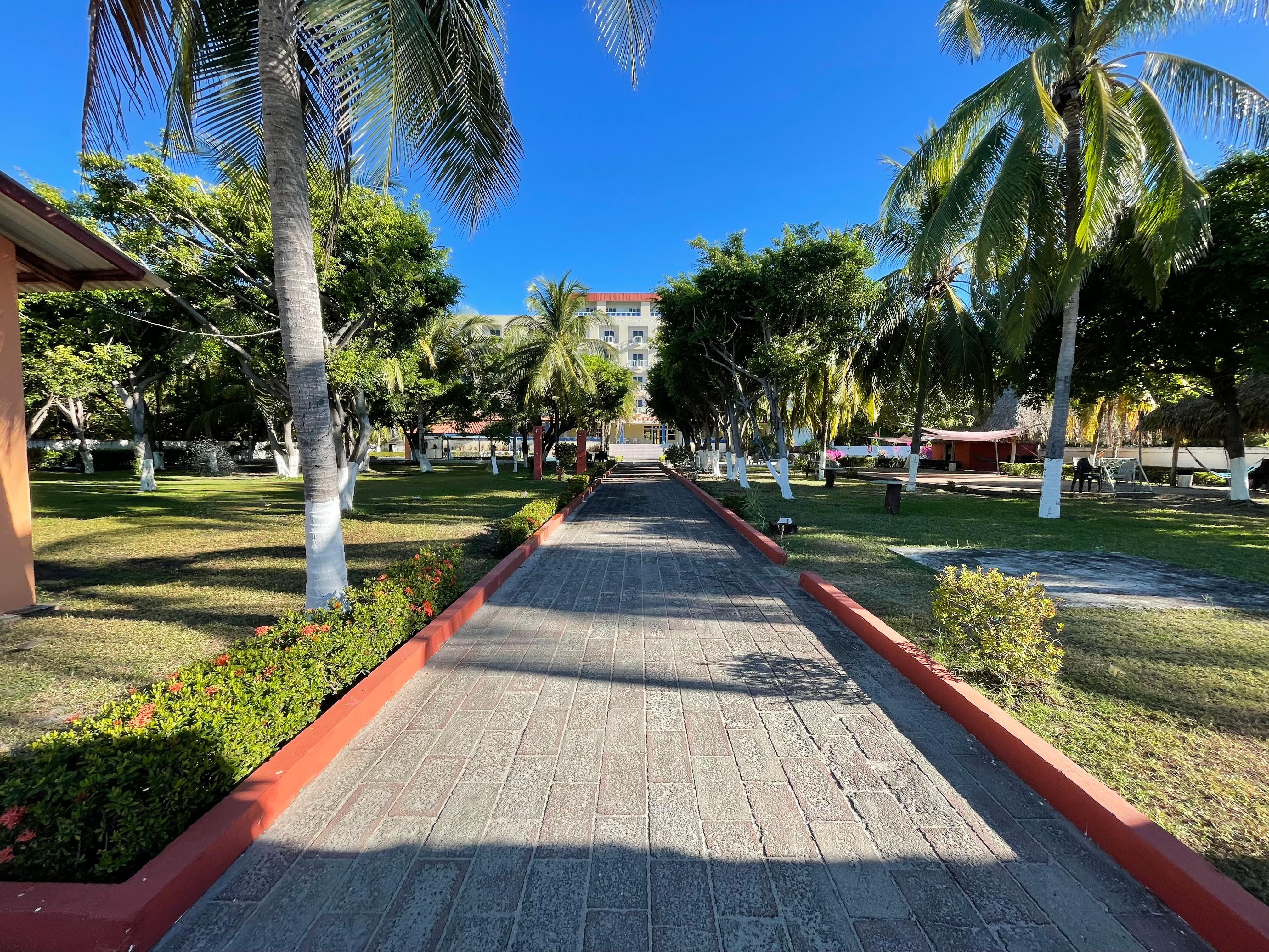 View of the property returning from the beach
