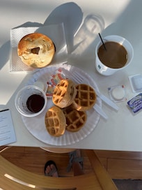 They had a waffle maker :)