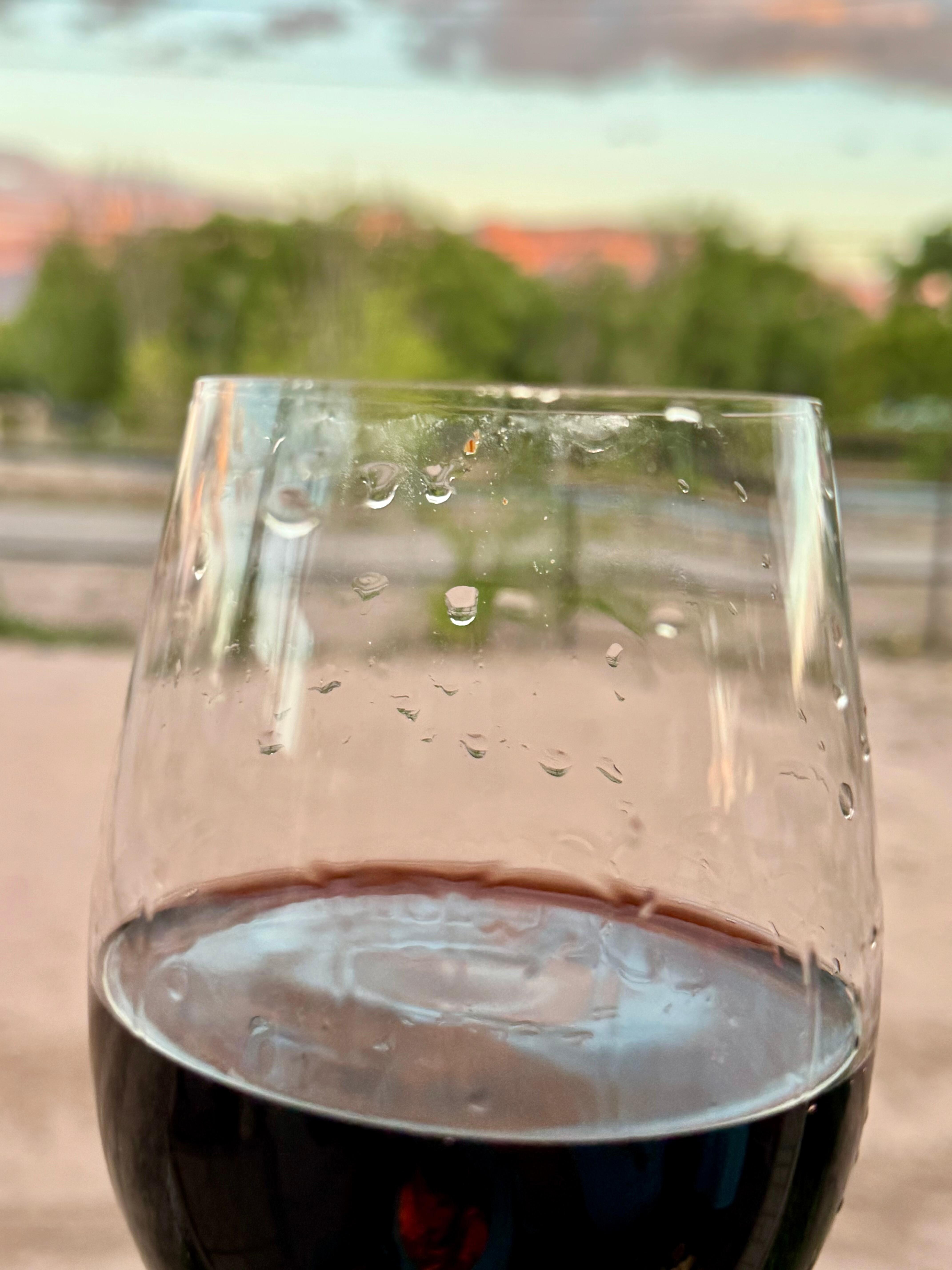 Wine and a view from the porch