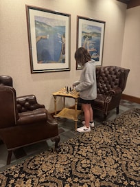 Chessboard in one of the hallways