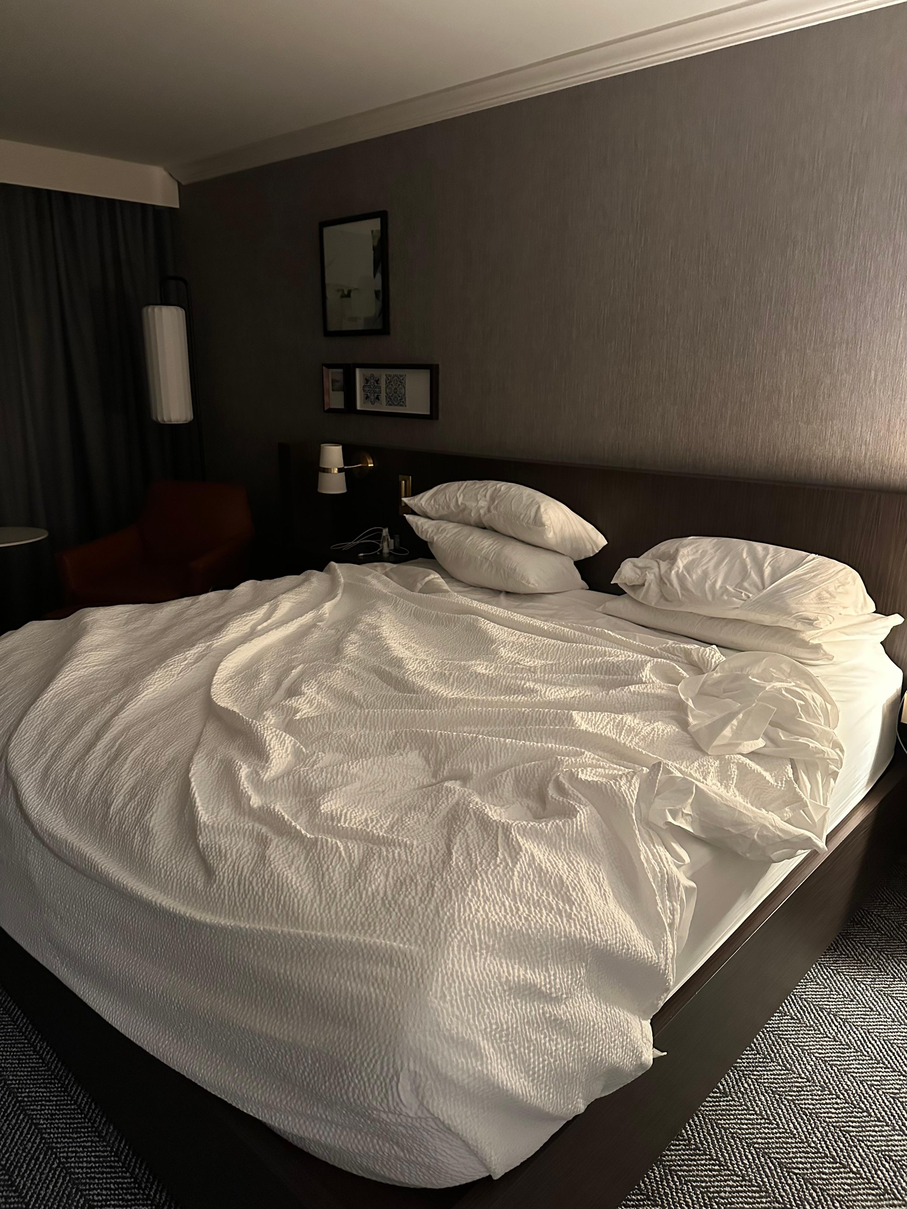 Sheets never changed during the 3 day sta