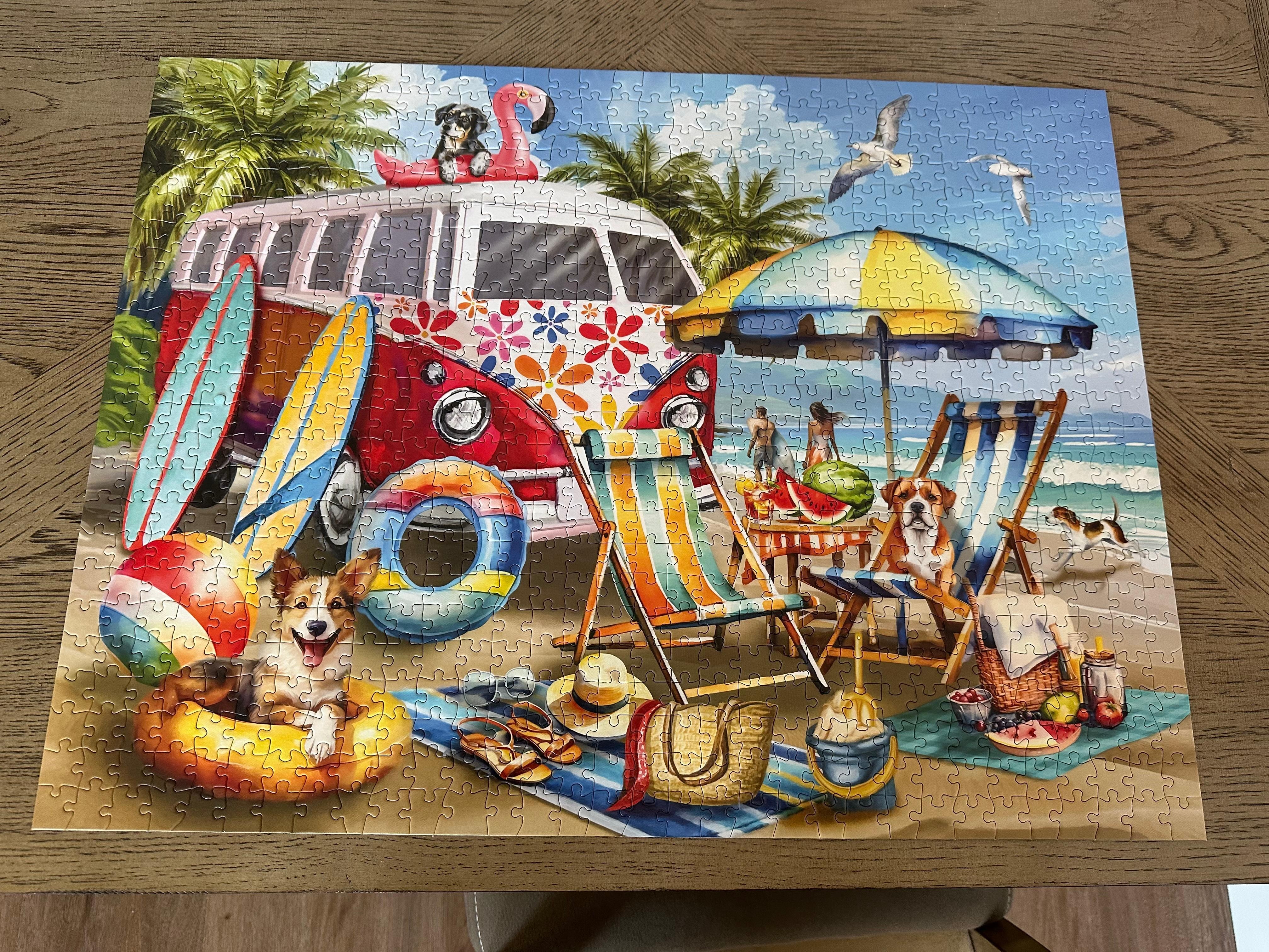 One of many puzzles, many activities available to entertain all ages.