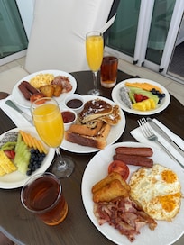 Breakfast on the balcony