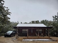 It snowed when we visited!