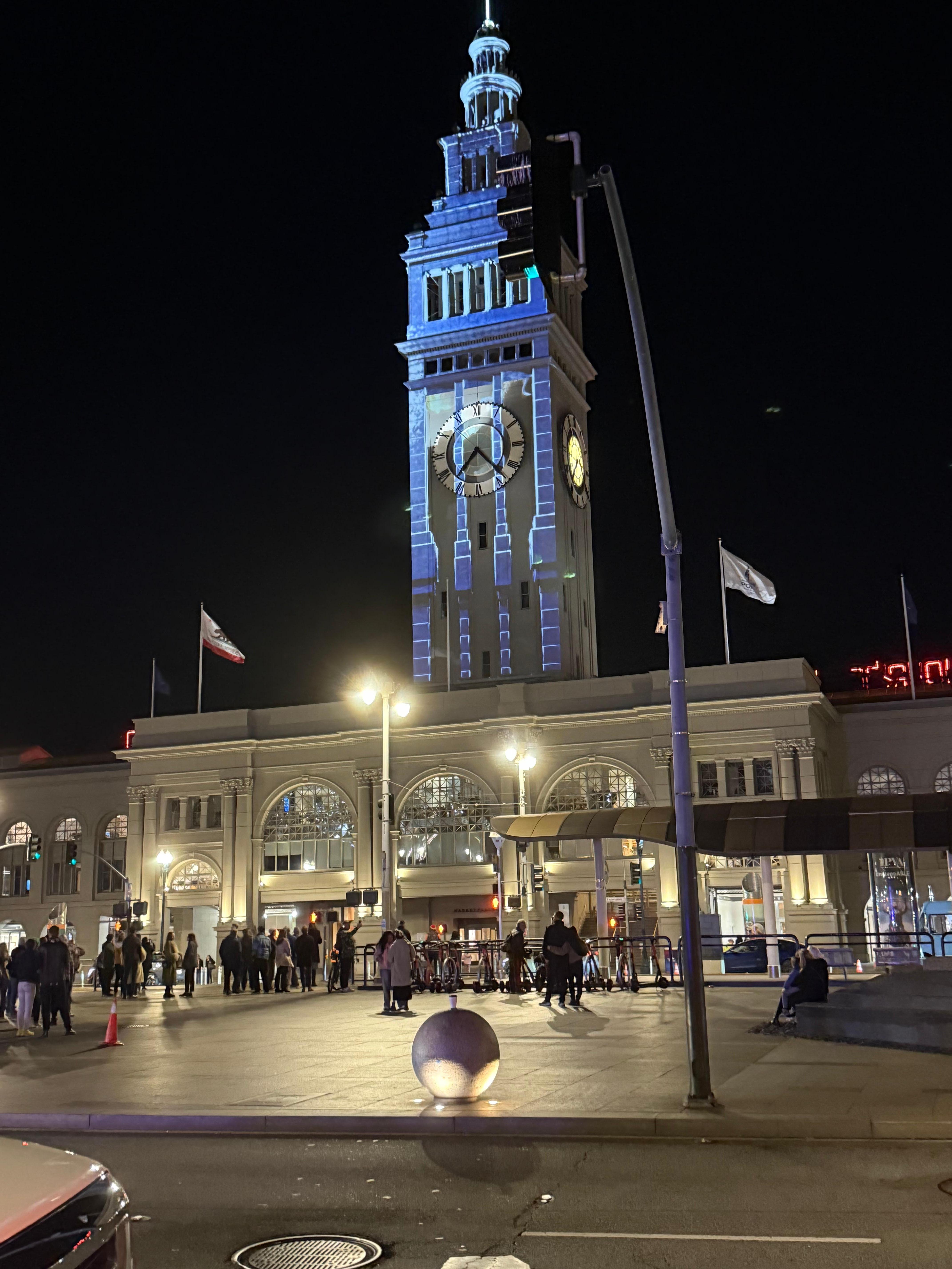 There was an event at the Ferry Building