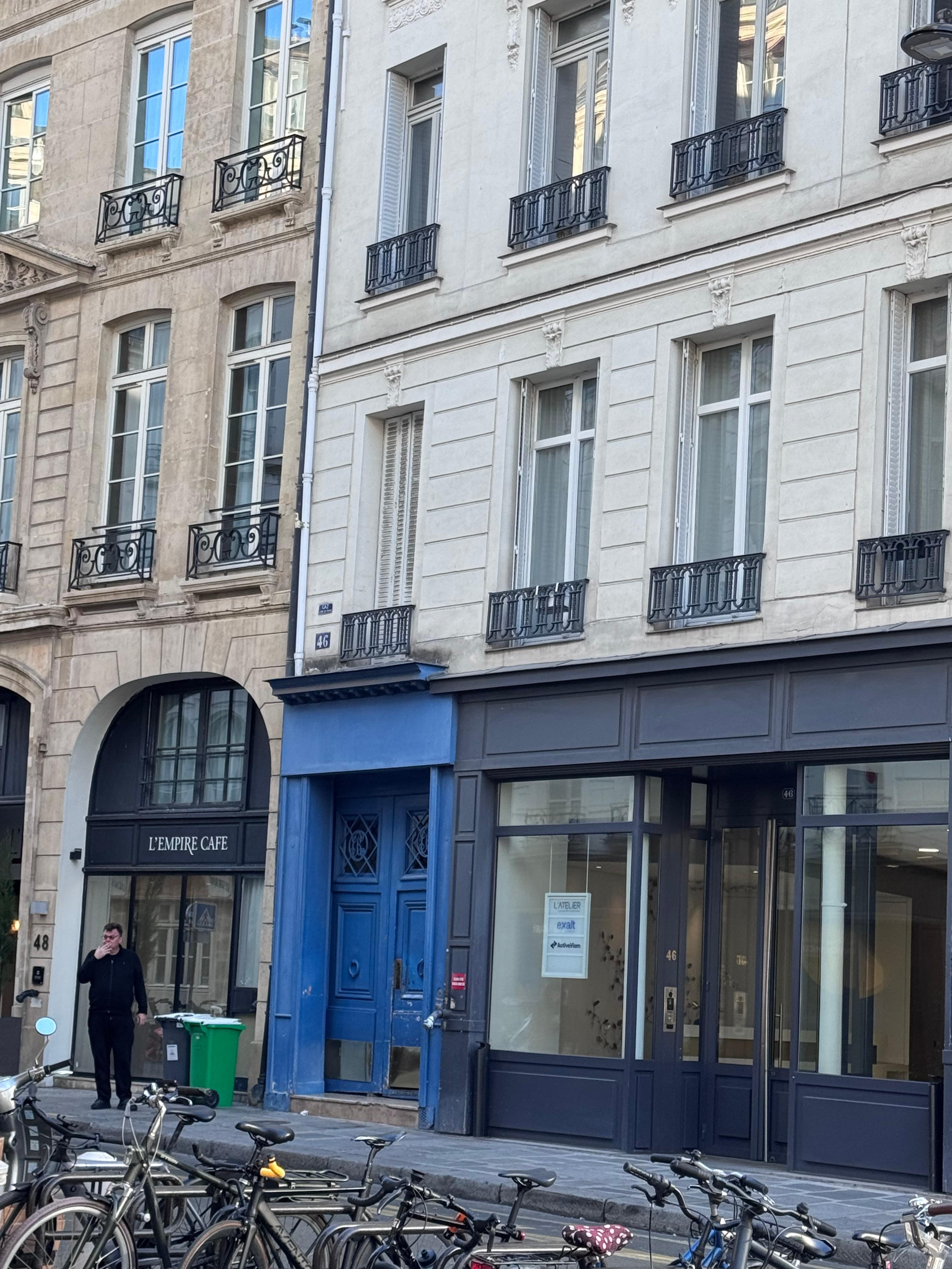 The entrance is tucked away just steps off the main street.