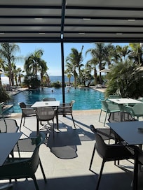 Upon entering the hotel for check in