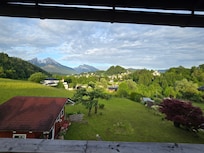 Blick aus dem Schlafzimmer/Balkon
