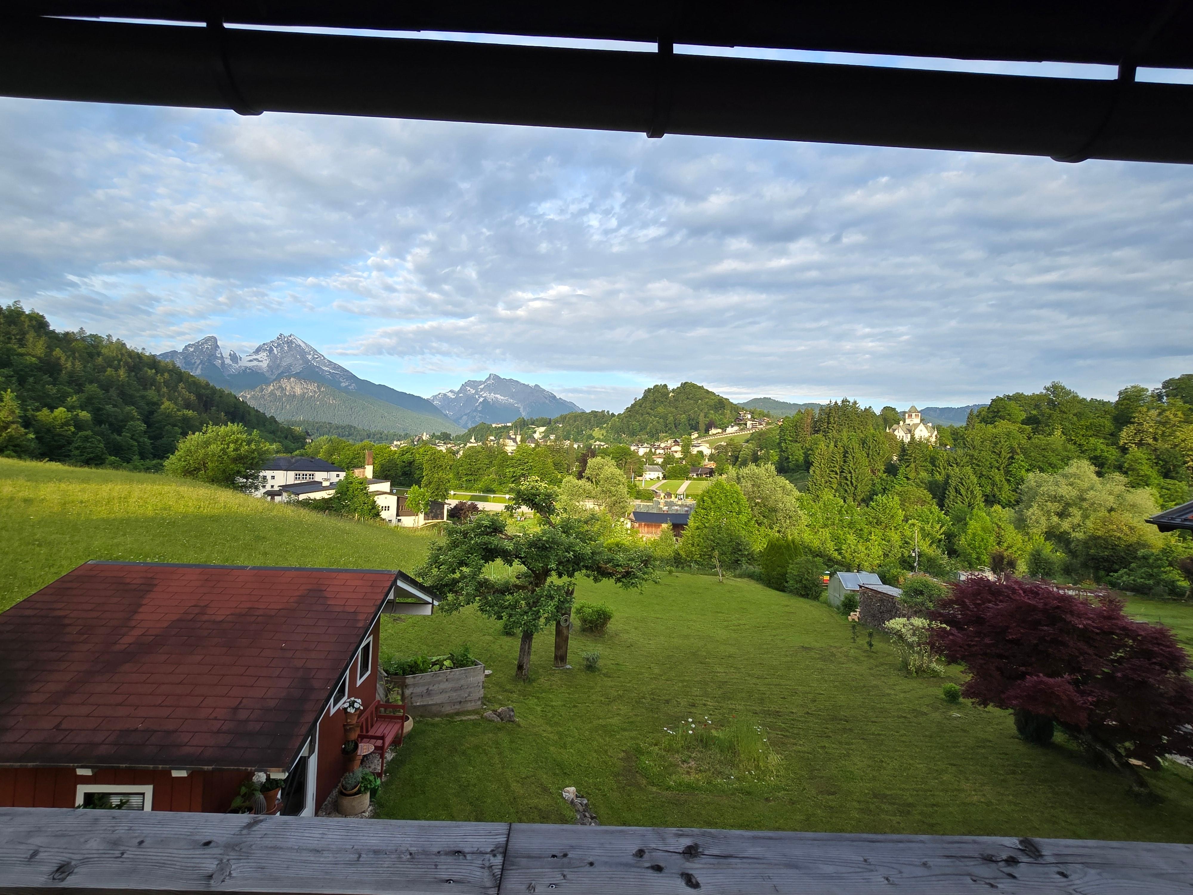 Blick aus dem Schlafzimmer/Balkon