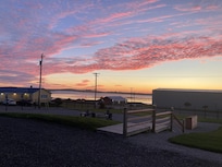Sunset from back door off the kitchen