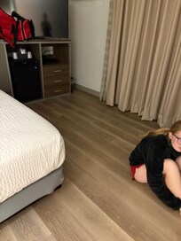 Thought I was getting a video but large bedroom with patio slider steps to jacuzzi, pool and breakfast.