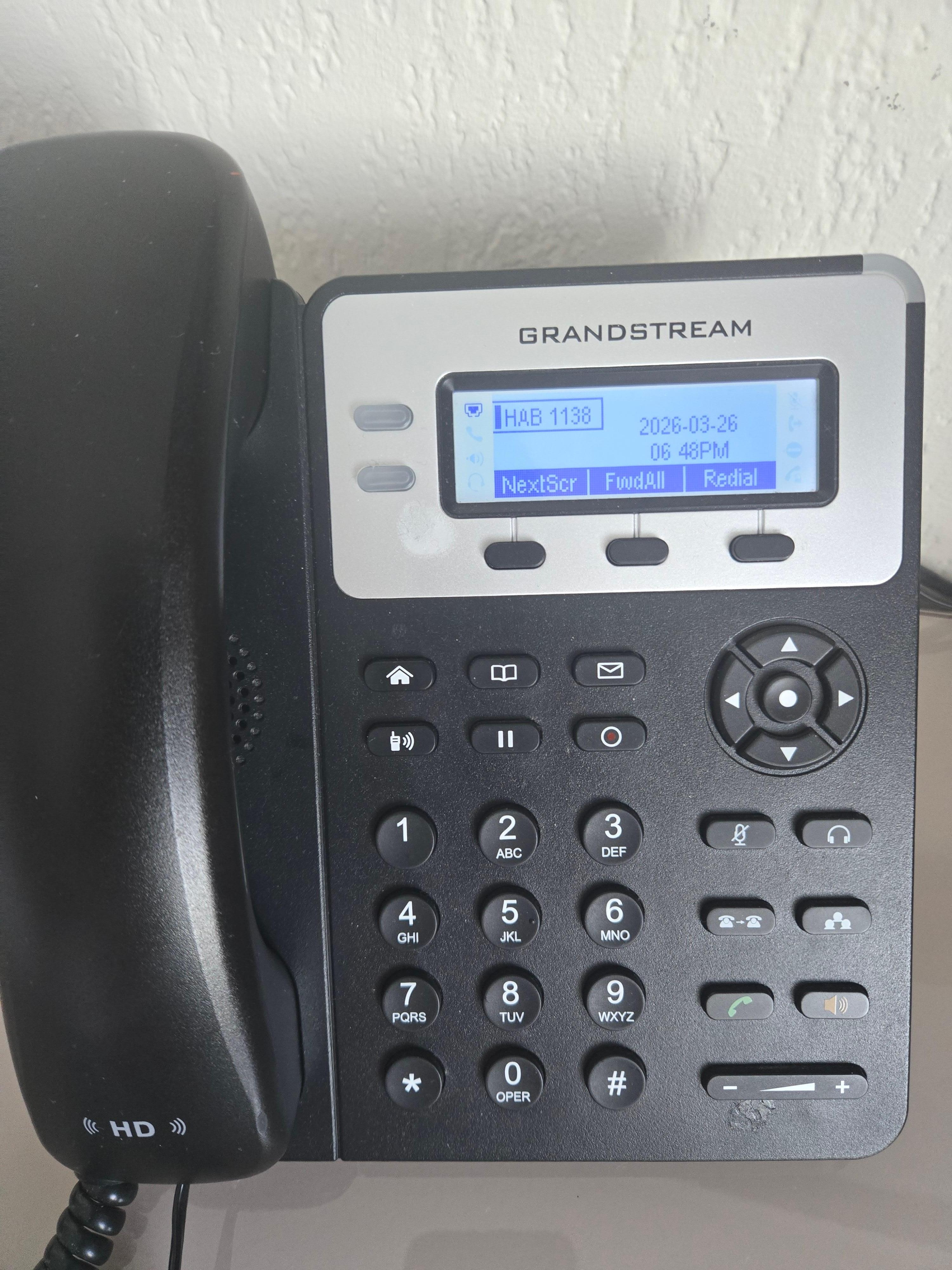 Phone broken. Unable to reach front desk or room service until day 5 of my stay. 