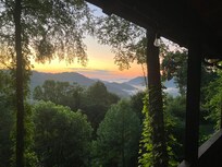 Sunrise on the porch.