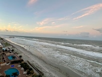 Evening sky over the ocean