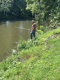Hubby fishing