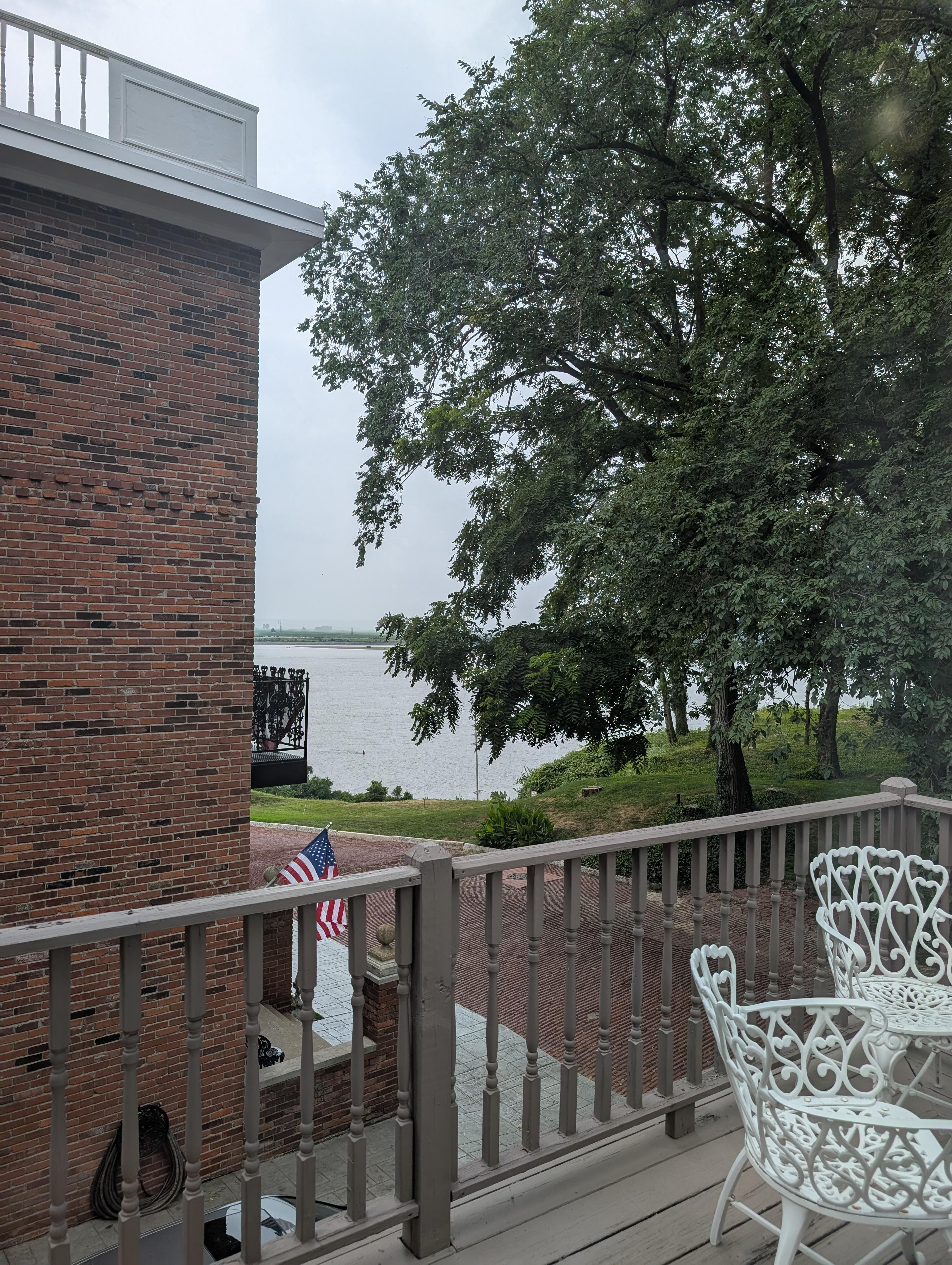 View from the upper porch.