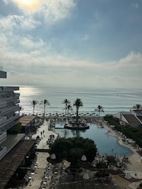 Vores udsigt fra balkonen.