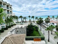 Utsikt fra hotellrommet vårt.