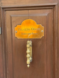 Front door to get into Bed & Breakfast