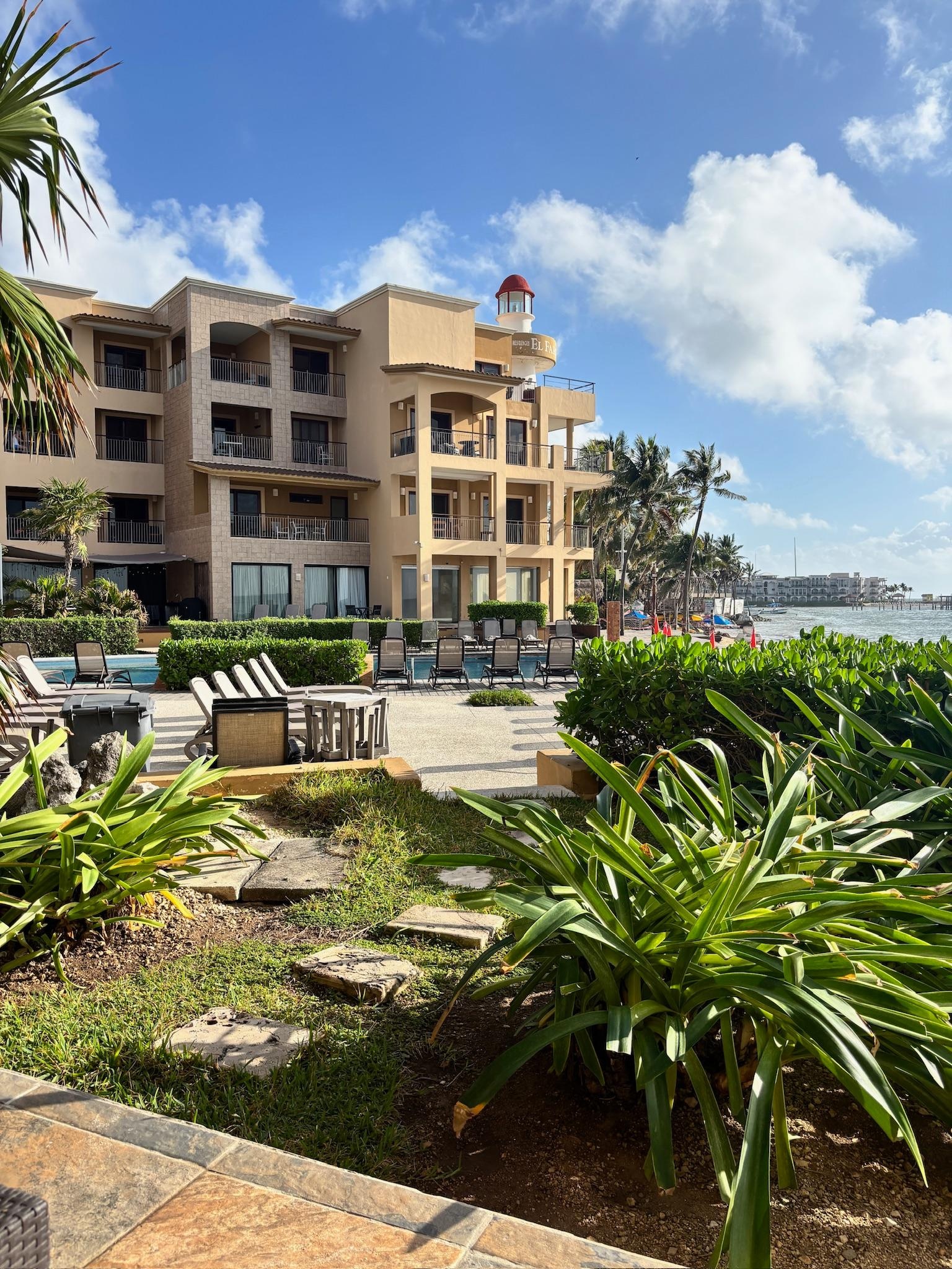 View looking out from balcony
