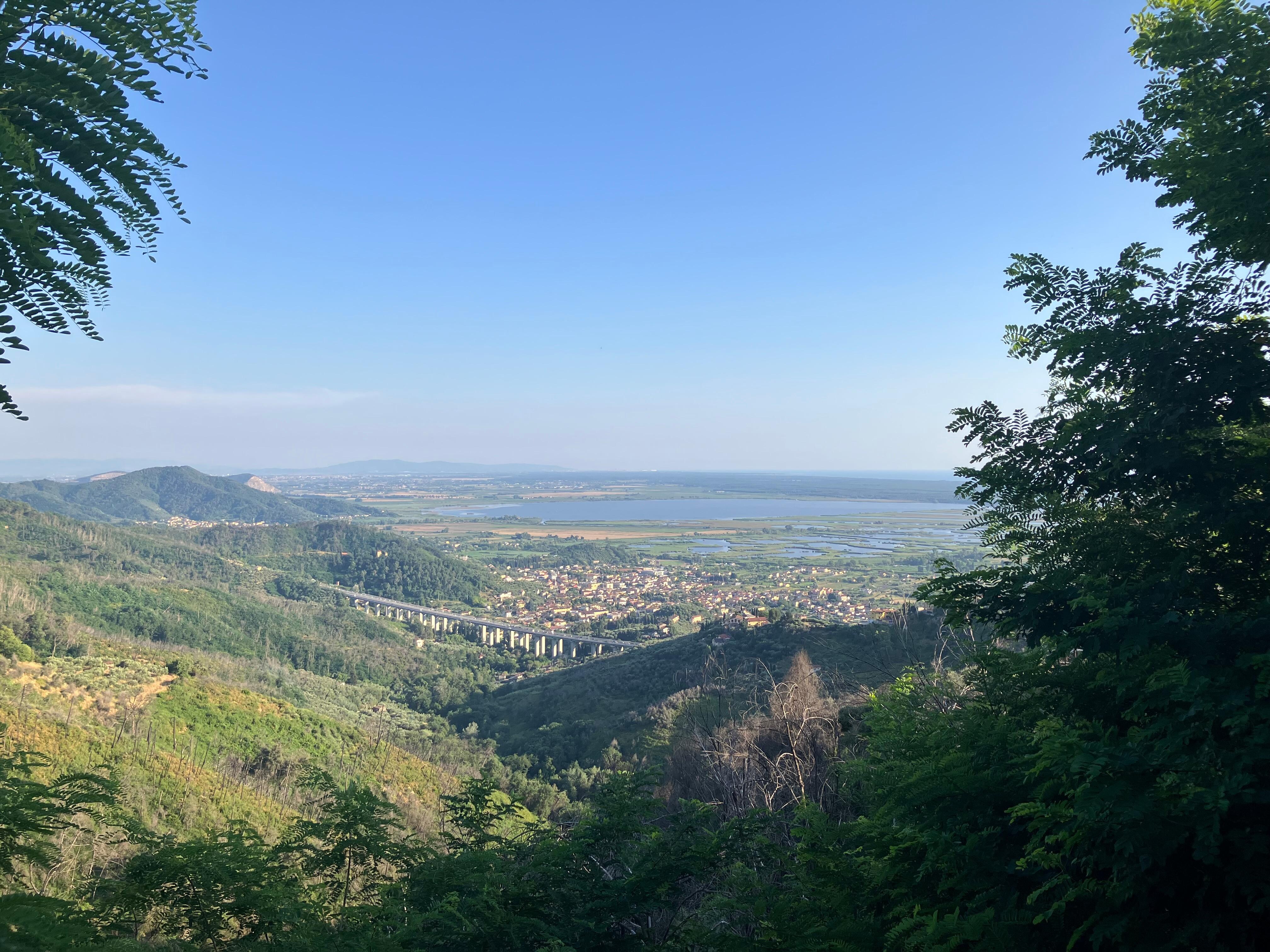 terrific view to the Tuscany coast line