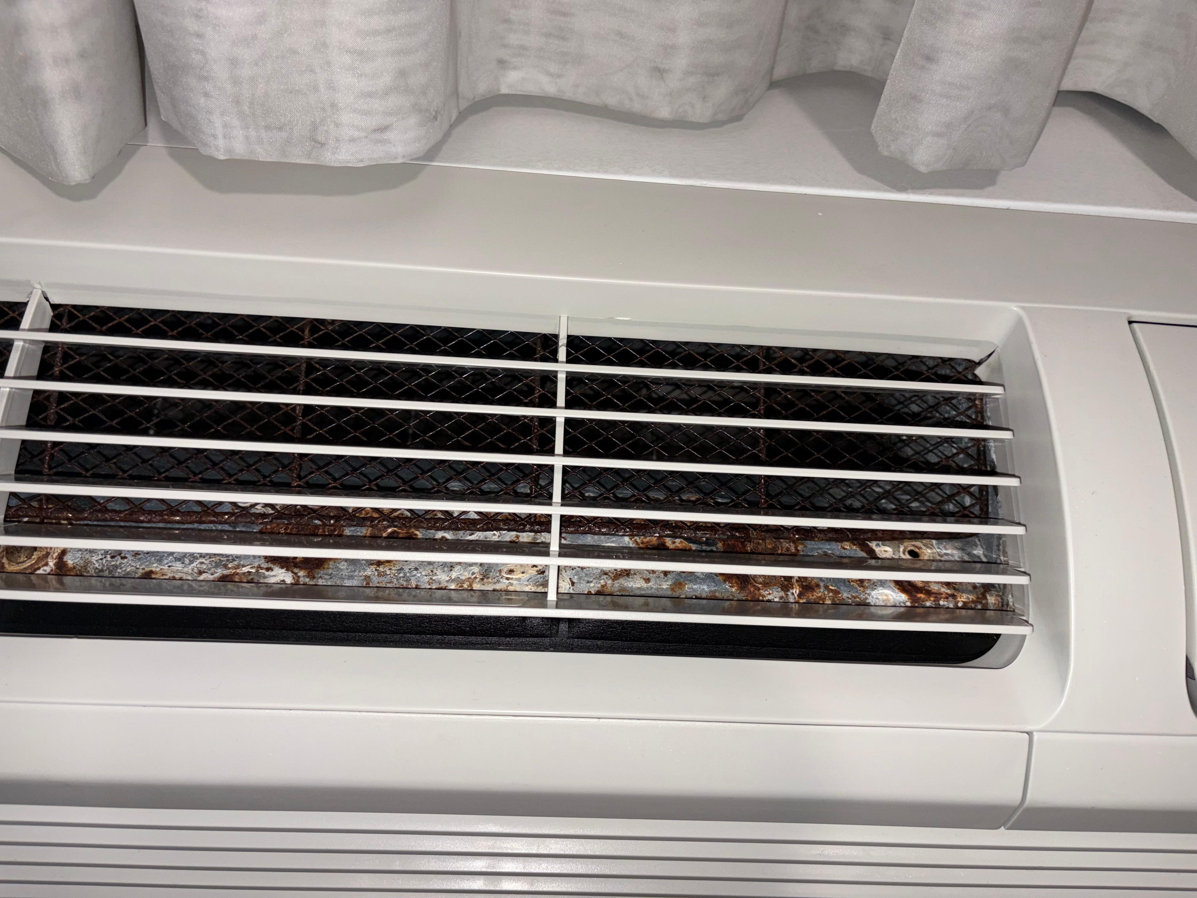 Rusty, smelly, mildewy ac