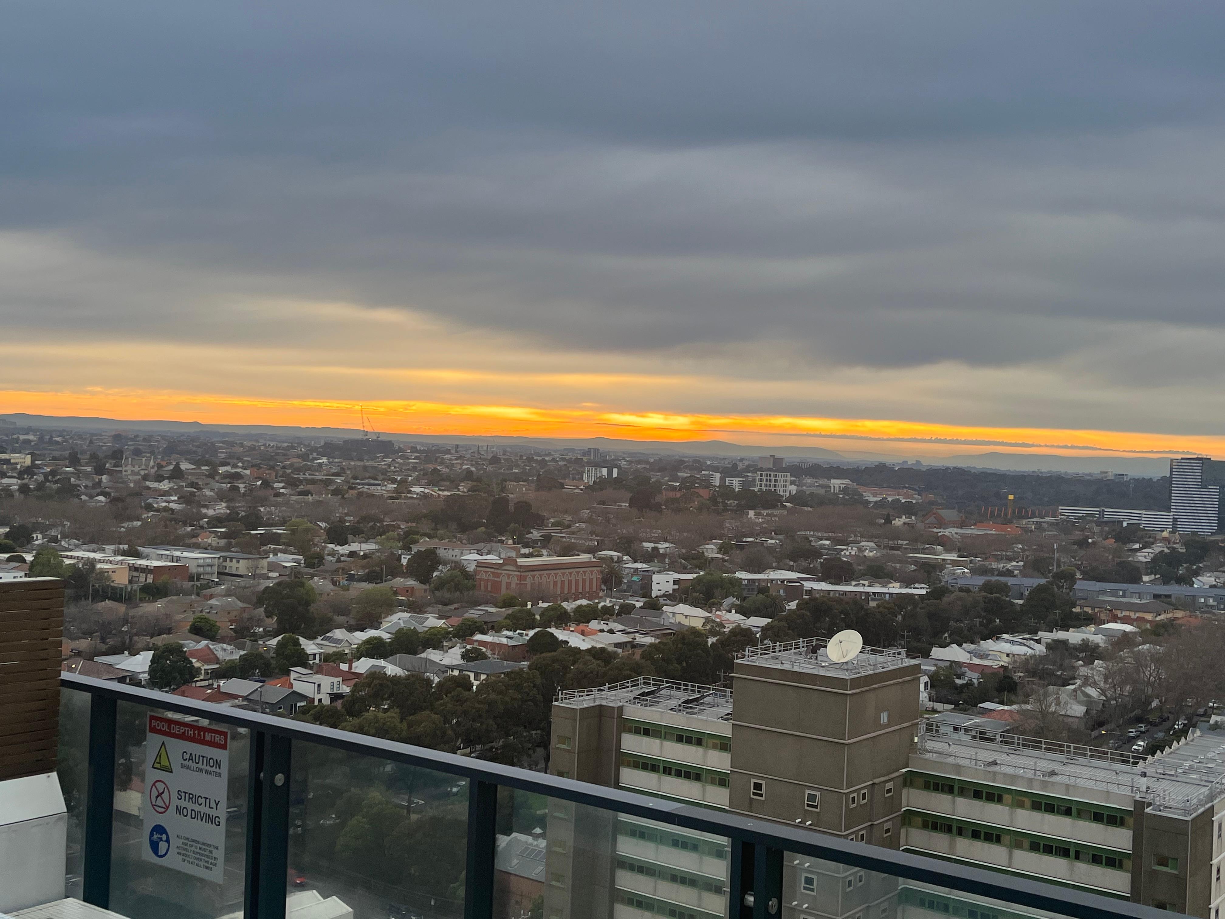 Daybreak from the roof 