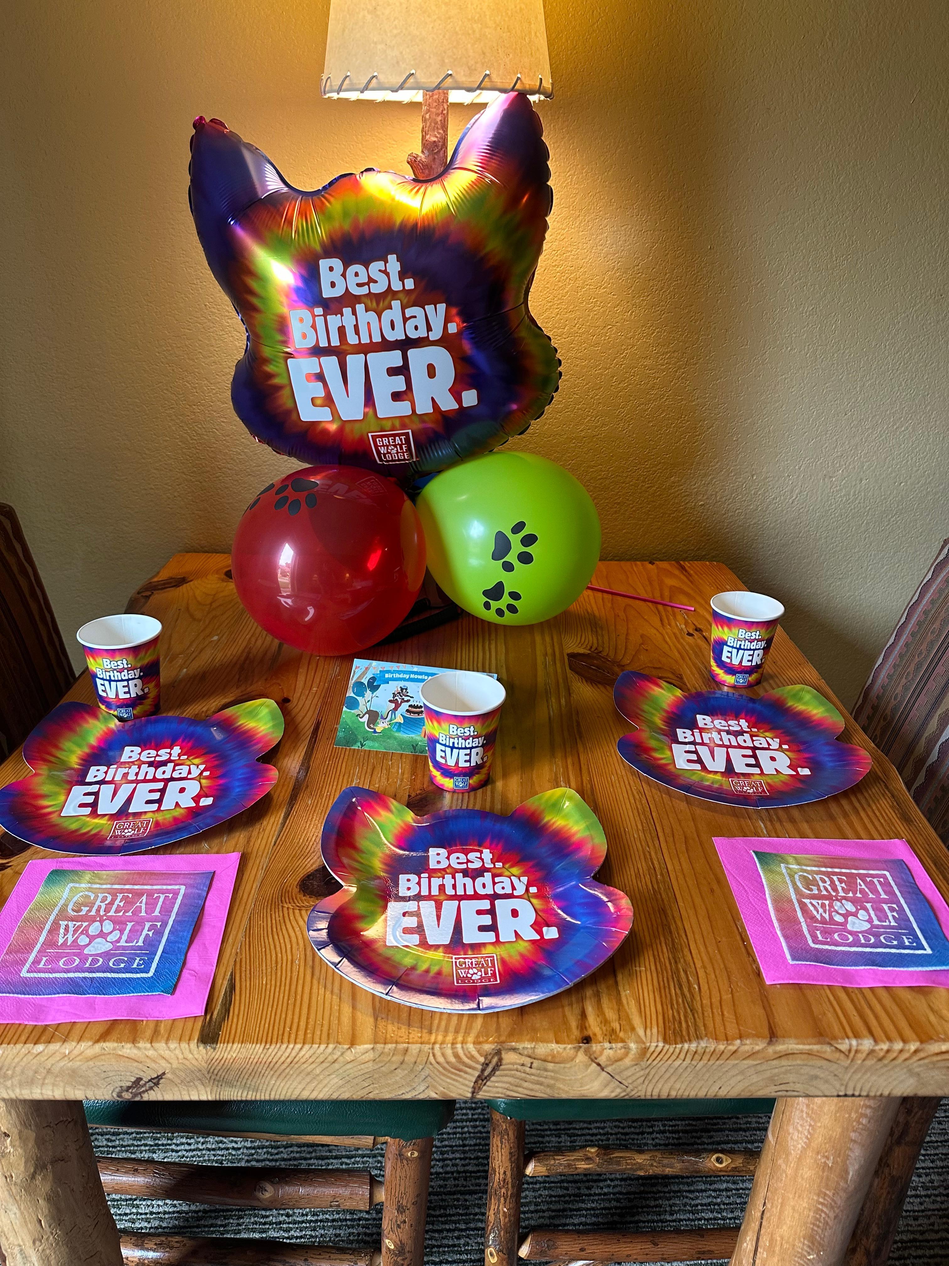 I think it was nice that they had multiple birthday packages.