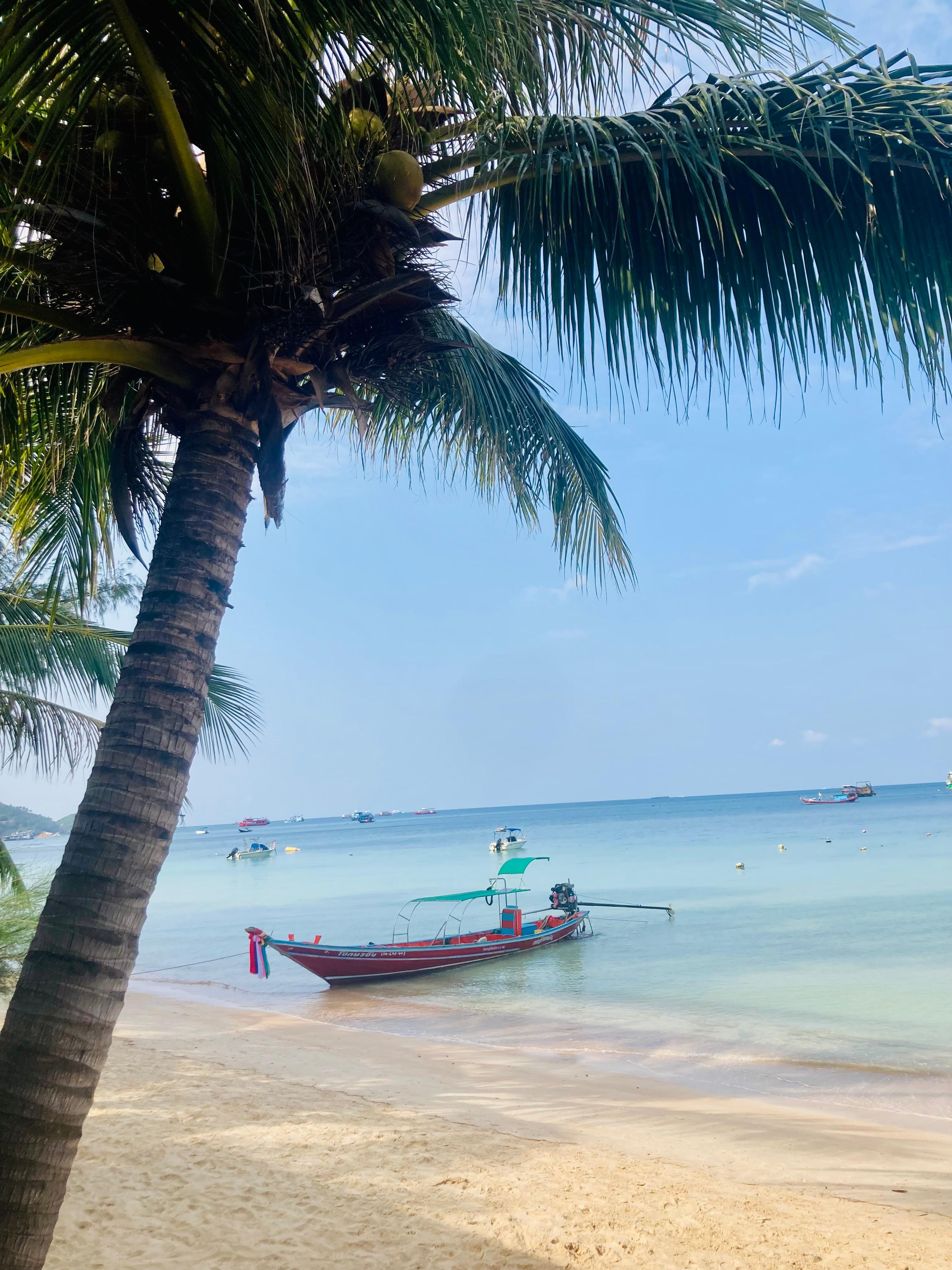Restaurant och bar vid stranden. 
