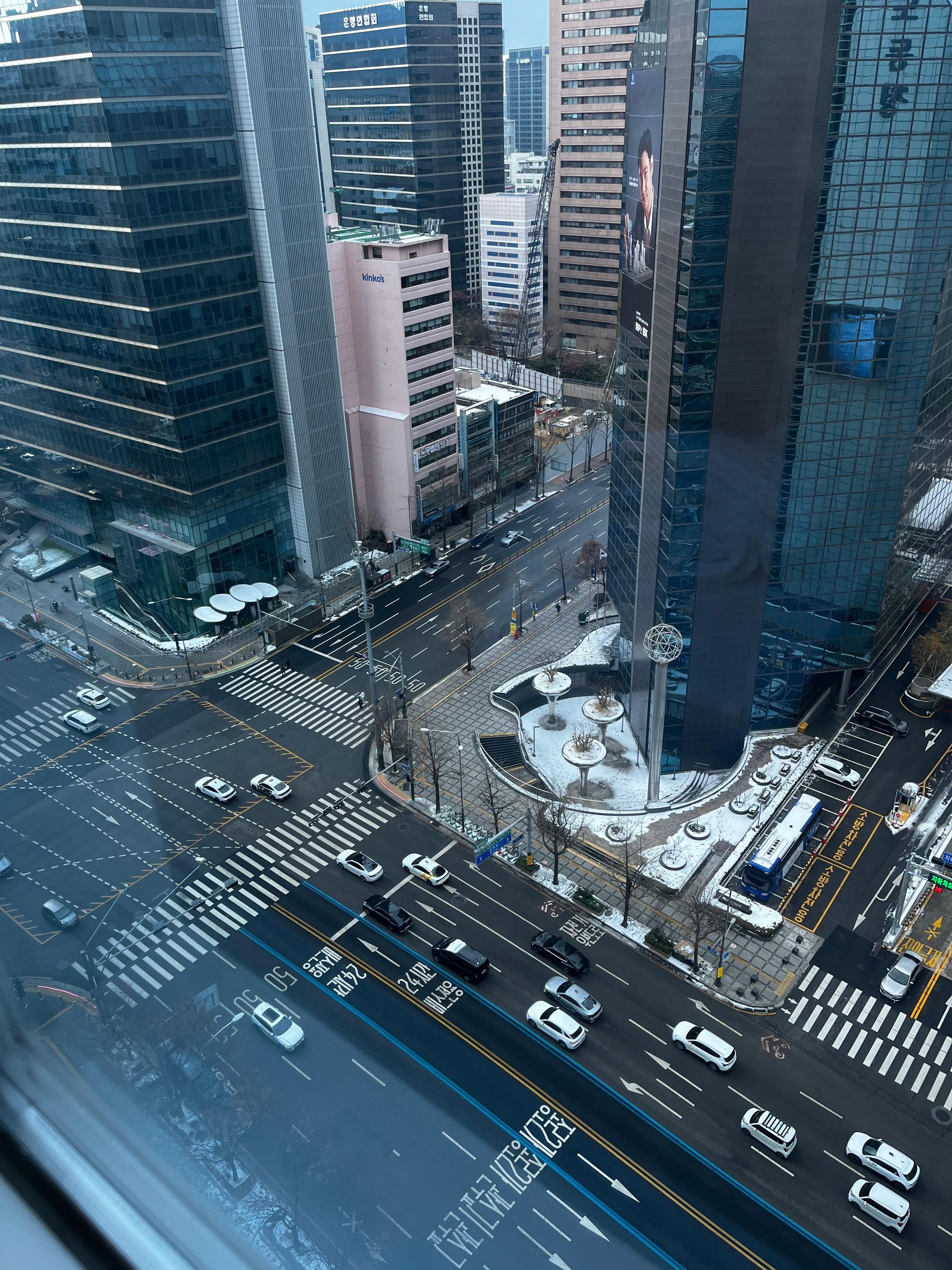 This is the view from our room.