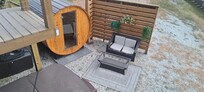 Hot tub and sauna