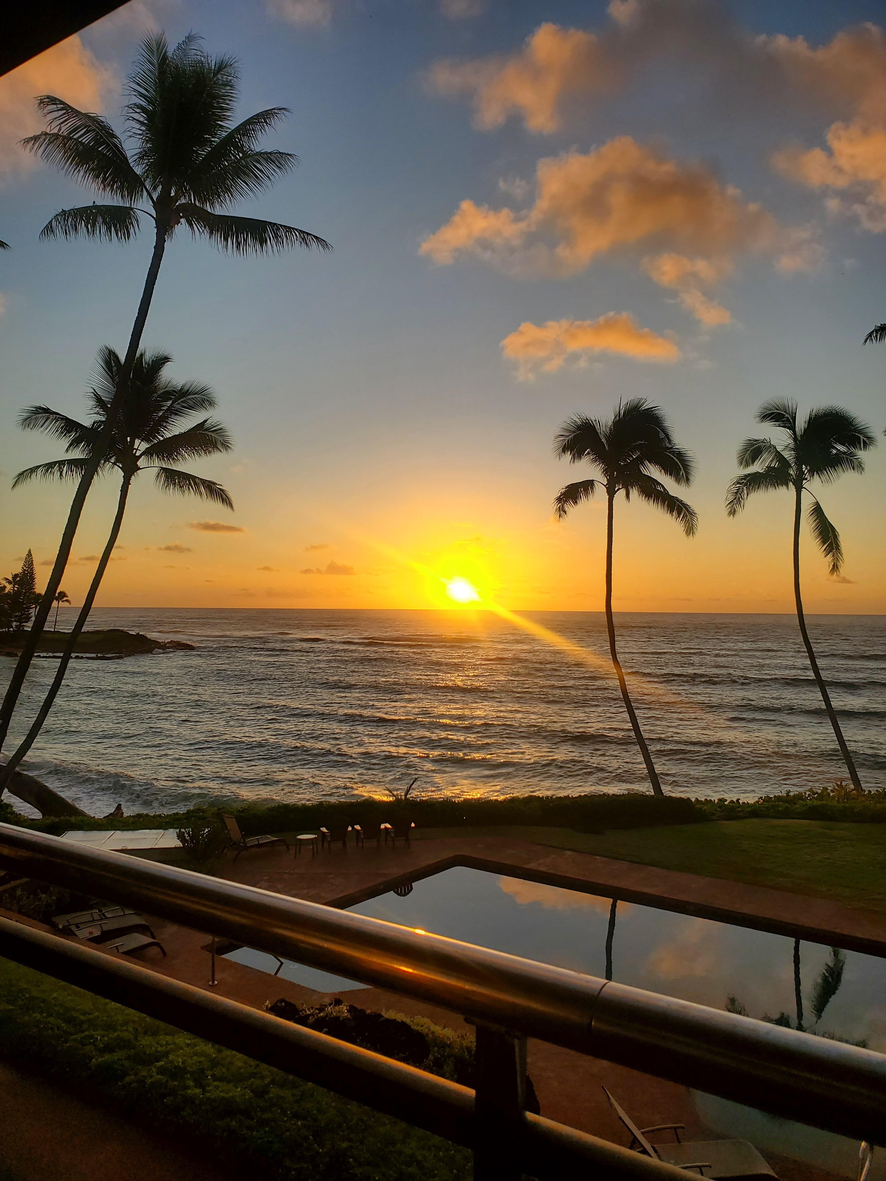 Sunrise view off the Lanai!