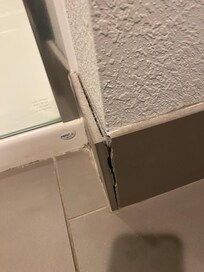 Cracked tile