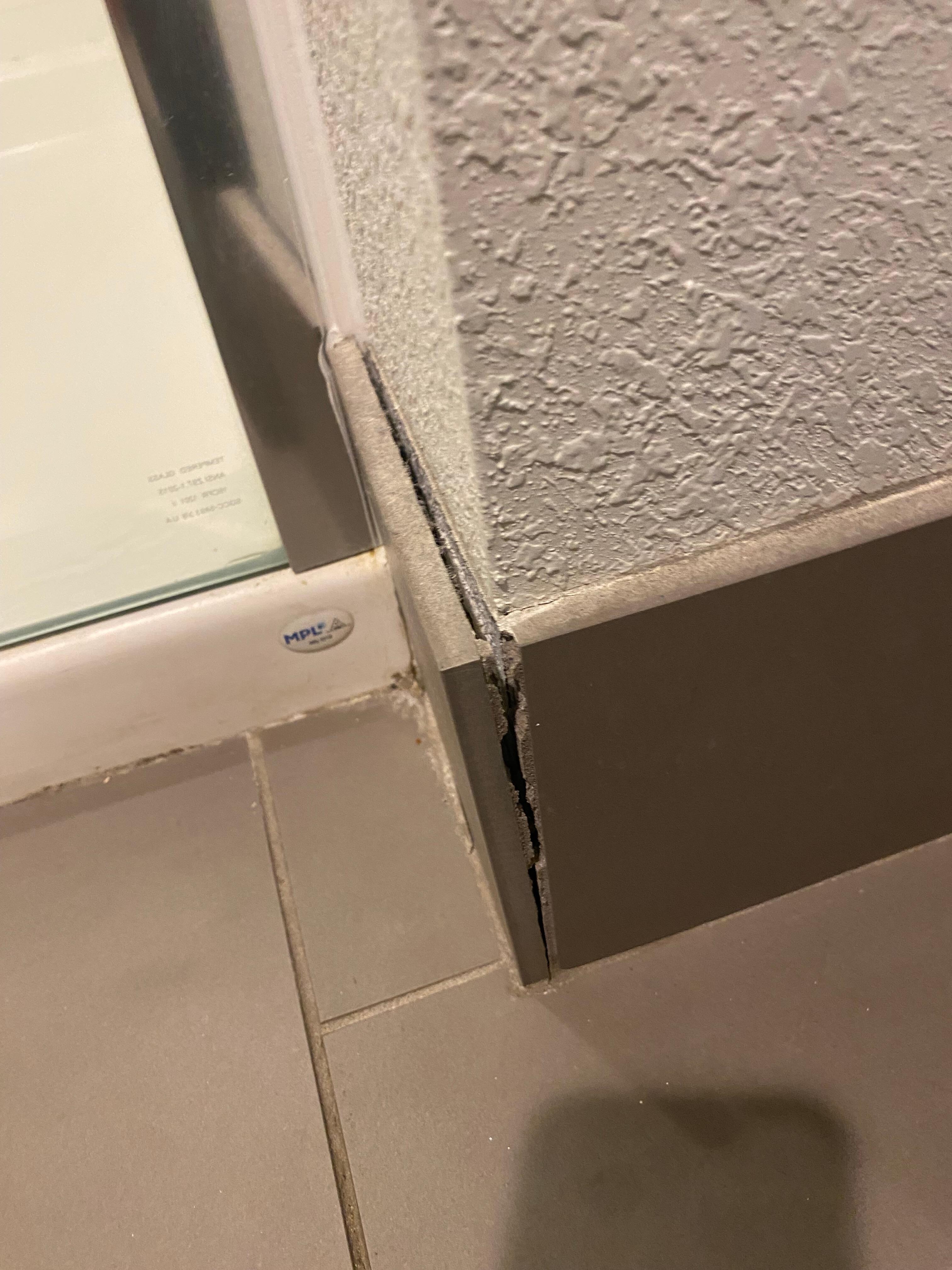 Cracked tile